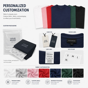 Camiseta Unisex de 300G con Logotipo Personalizado, Mezcla de Algodón Sorona Premium, Manga Corta, Suave, Transpirable, Venta al Por Mayor, Tallas S-4XL - Product Image 5