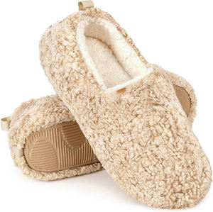 Chaussons confortables pour femmes, doux et bouclés, avec semelle extérieure en mousse à mémoire de forme <span class=keywords><strong>EVA</strong></span>, respirants, légers, à bout ouvert - Product Image 2