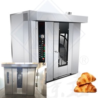 Four rotatif à gaz, diesel ou électrique pour boulangerie, 32 à 64 plateaux