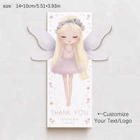Cartes de présentation personnalisées pour accessoires capillaires, avec logo et texte sur mesure, étiquettes d'emballage pour bijoux, idéales pour cadeaux de fête et de danse