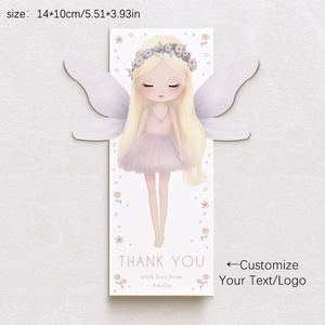 Cartes de présentation personnalisées pour accessoires capillaires, avec <span class=keywords><strong>logo</strong></span> et texte sur mesure, étiquettes d'emballage pour bijoux, idéales pour cadeaux de fête et de danse - Product Image 2