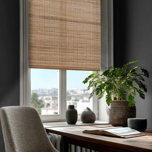 Natural Color No Tool No Drill <strong>Bamboo</strong> <strong>Blinds</strong> and Shades Light Filtering Blackout Curtains for <strong>Indoor</strong> Windows in Door - Product Image 5