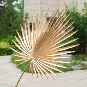 D-050666 yapay çok renkli palmiye ağacı yaprakları 94cm uzunluk tropikal yapraklar dekoratif bitkiler sahte yaprakları satılık - Product Image 5