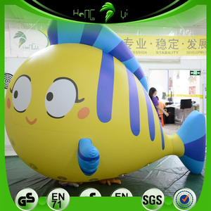 Vente Flash : Mascotte Gonflable Publicitaire Personnalisée en PVC, Poisson Tropical Géant Volant Jaune <span class=keywords><strong>Clown</strong></span> pour Décoration de Parc à Thème Océanique - Product Image 2