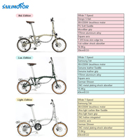 Sailimotor 16 pouces 250W moyeu moteur Brompton Style pliant E-Bike 20 pouces 36v 350w vélo de ville électrique pour l'équitation