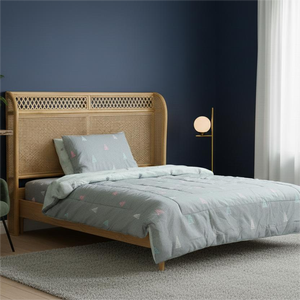 Tête de lit ANDARA, ensemble de chambre à coucher élégant et confortable, design asiatique moderne pour la chambre à coucher ou les meubles de maison pour villa, en rotin - Product Image 6