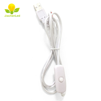 Vente en gros, câble Micro USB 5V, noir, câble USB, variateur pour veilleuses à LED