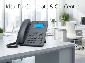 Téléphone <span class=keywords><strong>VoIP</strong></span> WiFi double bande, téléphone IP sans fil de bureau, téléphone SIP 2 lignes, écran LCD 2,4 pouces, Ethernet 10/100M, téléphone de bureau - Product Image 3