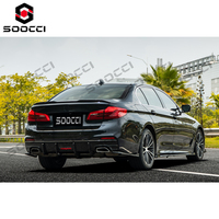 Kit carrosserie diffuseur arrière inférieur en fibre de carbone sèche TAKD pour pare-chocs arrière BMW G30 G31 520i 530i 540i M550i 2017-2020