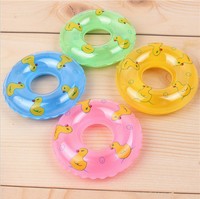 Mini bouée gonflable pour enfants, jouet en plastique écologique, petit canard jaune pour les jeux d'eau dans le bain, de 0 à 24 mois