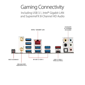 AsusROG Strix X399-E Gaming STR4 X399 6Gb/s <b>USB</b> 3.1 Extended EATX Workstation Motherboard - Product Image 5