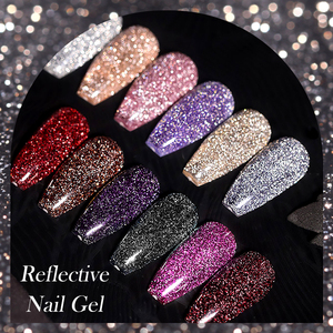 LILYCUTE Esmalte de Gel Holográfico Reflectante Fino de 7ml, Brilla en la Oscuridad, OEM, Ultra Brillante, con Destellos, para Arte de Uñas - Product Image 6