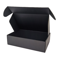 Cajas de Cartón Corrugado Tipo E para Envíos, Color Negro, Recicladas, con Logotipo Personalizado de Alta Calidad, para Empaque de Zapatos