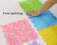 Tapis sensoriel anti-stress et de décompression, ensemble de modules, tapis de puzzle, jeu, tapis d'acupression pour les pieds, couleur personnalisée, 3-6 ans, intérieur, 30x30cm, TPE