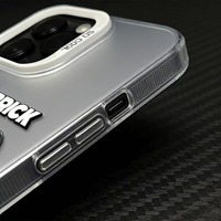 Étui de téléphone portable antichoc en PC peint, motif Ours Violent Cool Rétro Amusant Tendance Dessin Animé pour 16 Pro