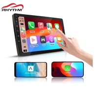 Rhythm 9 pulgadas Universal 1 Din coche estéreo Android 11 Carplay Navi Mirror Link 2 + 32GB BT USB FM RDS GPS portátil RGB funciones