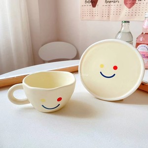 Nuove tazze con piattino in ceramica per caffè e latte per la colazione set di piatti da dessert per la colazione tazza carina - Product Image 3
