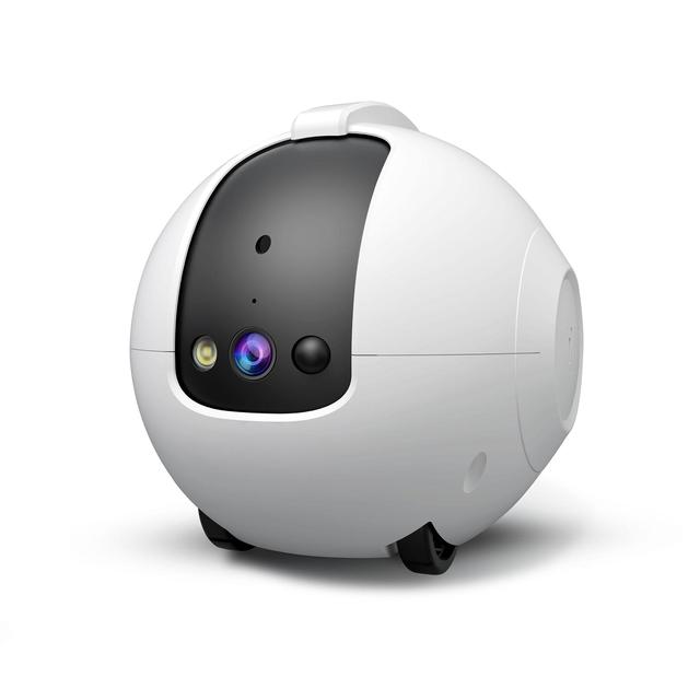 4MP Smart Pet WiFi Camera Toy AI Tracking 2-Way Audio Night Vision App Control Auto Recharge Cloud CMOS Memory Card 1 Year