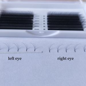 Nouveau et vente chaude de marque privée préfabriqué Fan Clover Soft Volume C <span class=keywords><strong>D</strong></span> Curl Extension de cils Foxy 4D W Lash Extension - Product Image 1