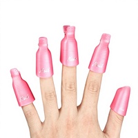 Clips réutilisables en plastique pour dissolvant de vernis à ongles en gel (lot de 10) – Idéal pour la manucure en salon – Vente chaude