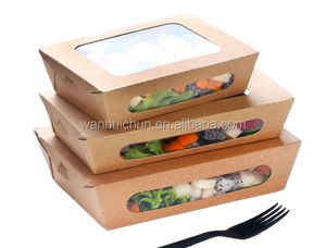 Boîte d'emballage alimentaire pour sushi avec couvercle transparent, boîte d'emballage alimentaire kraft/ - Product Image 3