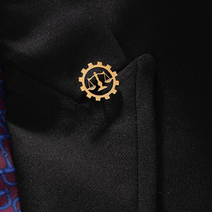 Spilla in Metallo Fusione a Tre Colori con Motivo Avvocato e <span class=keywords><strong>Giudice</strong></span> per Anniversari e Distintivi della Giornata Nazionale - Product Image 3