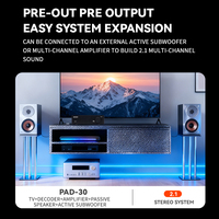 BRAHIFI PAD-30 Amplificateur de puissance numérique à double cœur TPA3255 haute fidélité, solution audio de qualité professionnelle pour un usage domestique