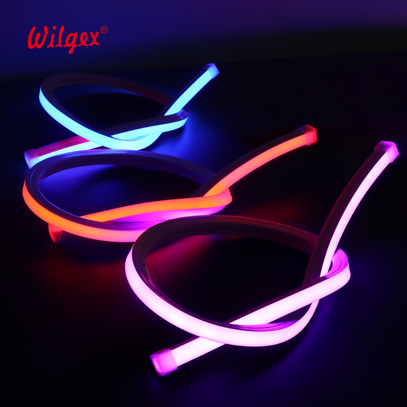 Led Neon Flex pixel Factory Direct Smart LED Neon Light Strip Outdoor Building RGB 3000K Warm White Rope Lights ETL Certified