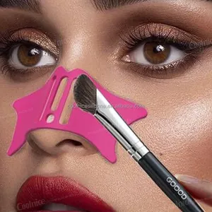 Produk Baru Sorot hidung alat aplikasi sorot Eyeliner Helper maskara pelindung Template alat silikon lembut untuk Makeup