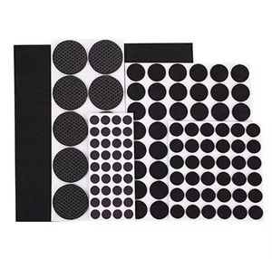 Patins de protection pour meubles en feutre noir vierge, taille personnalisée, faible MOQ, pour la prévention des dommages au sol (OEM) - Product Image 1