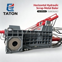 Presse à métal horizontal entièrement automatique à capacité personnalisée, haute densité, pour usine de recyclage de métaux à grande échelle