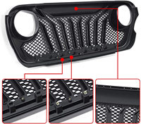Grille de calandre centrale modifiée en usine pour Jeep Wrangler JL 2018-2023