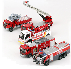 Bán hàng nóng <span class=keywords><strong>1</strong></span>:50 Diecast Mô hình xe cứu hỏa đặt đồ chơi Die Cast động cơ cháy - Product Image 1