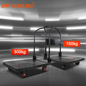 2025 Jin Yang Hu Có Thể Gập Lại Nhựa Tay Di Động Giỏ Hàng Nền Tảng Tay Xe Tải Xe Đẩy Cho Kho - Product Image 4