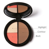 Palette de contour minérale pressée mate, haute pigmentation, couvrance totale, résistante à l'eau, pour le visage et le corps, facile à appliquer, marque privée
