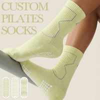 Chaussettes de Pilates antidérapantes BiLu Professional, pour le fitness, l'entraînement sportif, chaussettes côtelées, fabrication sur mesure, nylon durable, respirantes