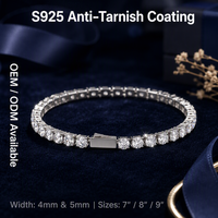 Bracelet tennis en acier inoxydable plaqué or 18 carats avec zircon rond brillant, directement de l'usine, pour hommes et femmes