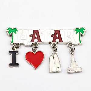 工厂定制锌合金金属国家旅游纪念品磁铁定制卡塔尔阿曼冰箱贴 - Product Image 5