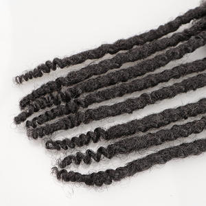 Jiffy Hair Textured Loc Dreadlocks Fait de 100% Extensions de cheveux humains Coiffure complète faite à la main de la culture <span class=keywords><strong>REGGAE</strong></span> et Hip-Hop - Product Image 1