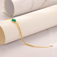 Bracelet en acier inoxydable 316L style bohème, imperméable, inaltérable, simple, avec turquoise naturelle, accessoire pour femme