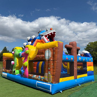 Parc de jeux gonflable durable et personnalisable pour événements extérieurs, trampoline et labyrinthe pour enfants