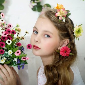 Lilis 100 cái đầu hoa nhân tạo hình tròn nhỏ (2cm/4.5cm)-Hoa hồng giả/hoa cúc/hoa mẫu đơn/hoa mận - Product Image 5