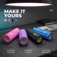 Rouleau en mousse élastomère thermoplastique haute densité FX Wholesale pour le yoga, le Pilates, le massage musculaire, la remise en forme, la rééducation et la physiothérapie