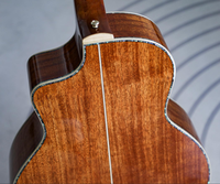 Factory OEM Custom 41 Inch JF Solid Spruce solid Mahogany Acoustic Guitar, Solid Spruce Top Shell inlay Folk String Instrument