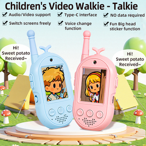ポータブル子供用ビデオインターホン、650mAhバッテリー搭載、屋外キャンプの安全のため<span class=keywords><strong>3</strong></span>時間使用可能、ワイヤレススマートビデオウォーキートーキー - Product Image 2