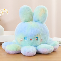 Poupée pour enfants, poupée, lapin, Animal, jouets, pieuvre géante, oreiller, lapin, pieuvre, en peluche, réversible, offre spéciale