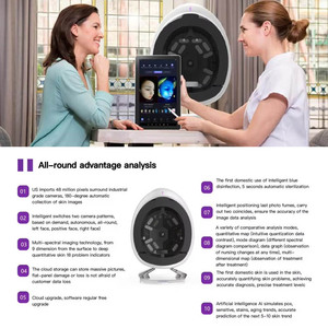 3D AI Pele Facial <span class=keywords><strong>Analyzer</strong></span> 3 Câmeras Profissionais Inteligente Máquina Diagnóstica Da Pele Rosto com <span class=keywords><strong>Mini</strong></span> Detecção De Umidade - Product Image 3