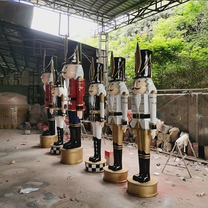 Statue de <span class=keywords><strong>Casse</strong></span>-<span class=keywords><strong>Noisette</strong></span> Géant en Fibre de Verre Personnalisée pour Décoration Extérieure de Noël, Décoration de Fête, Affichage de Fêtes - Product Image 3