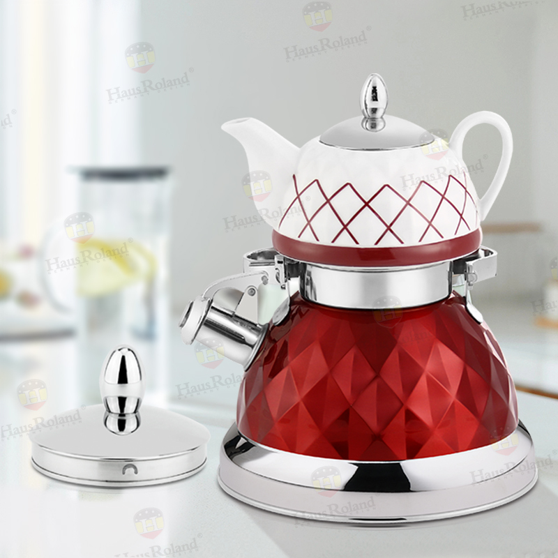 Haus Roland Chinese Twin Emaille Keramik Doppel wasser Teekannen Wasserkocher Edelstahl Herd Pfeif kessel| Alibaba.com