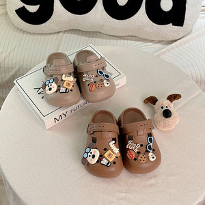 Sandalias de Playa para Niñas, Estilo Nuevo, con Diseño de Dibujos Animados, Transpirables, de EVA, con Punta Descubierta y Cierre Deslizante - Product Image 2